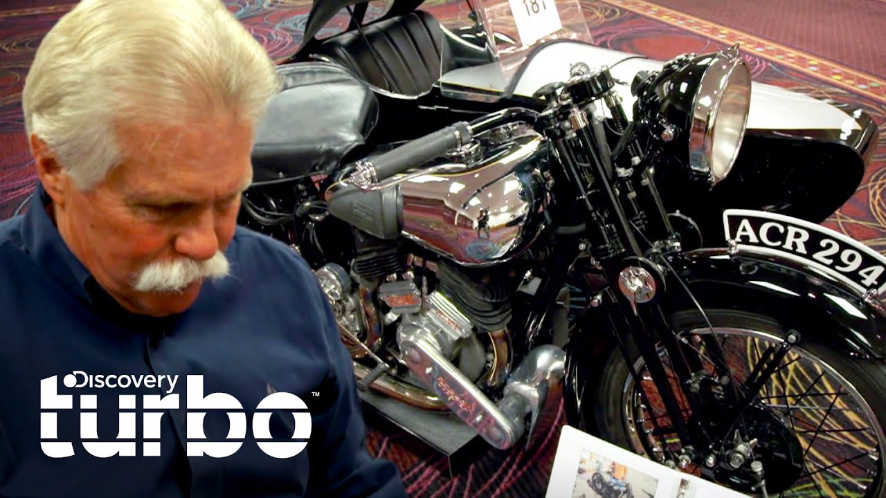 Incr&iacute;vel leil&atilde;o de uma motocicleta de 1936 | Em Busca de Carros Cl&aacute;ssicos |  Discovery Turbo Brasil