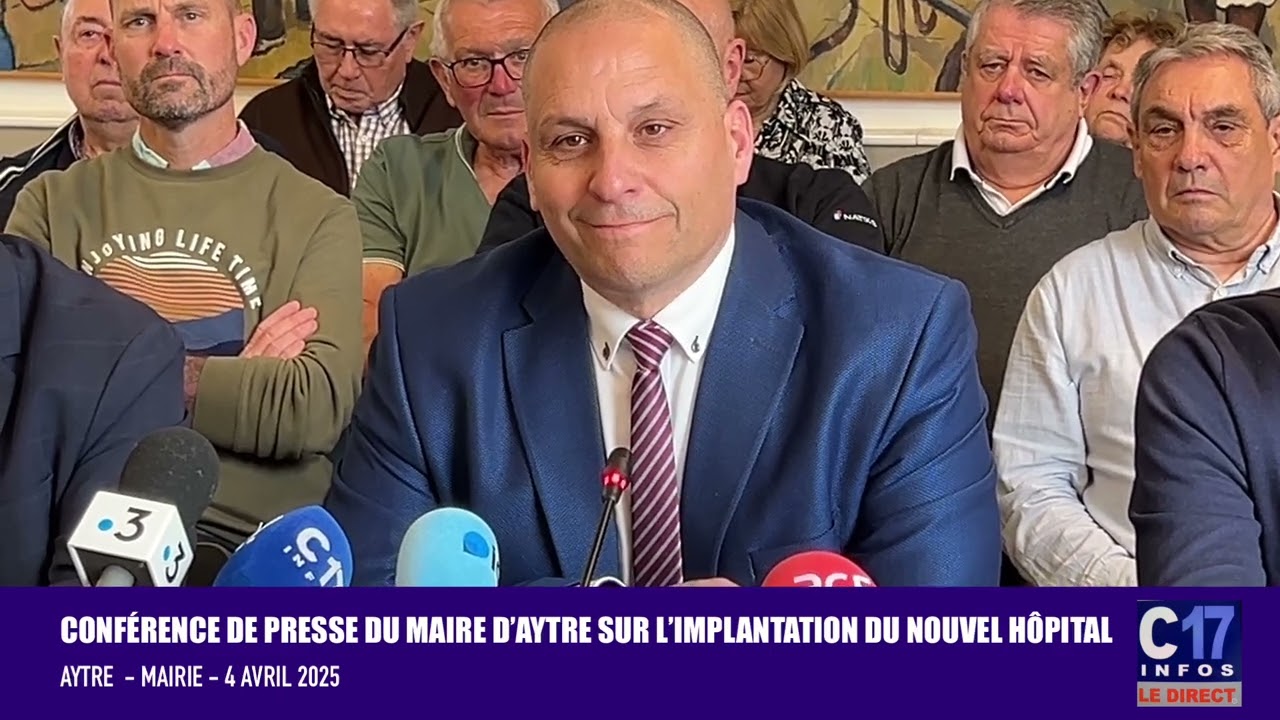 Conférence de presse du Maire d’Aytré à propos de l’implantation du nouvel hôpital