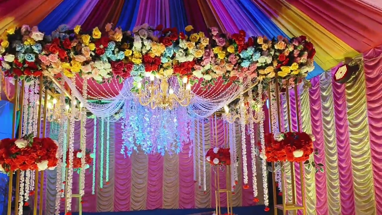 Marriage #Bengali biye bari #Decoration#Lighting#