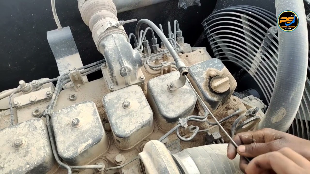 Excavators engine car engine oil gauge Ka level kaise check kiya jata hai jaane
