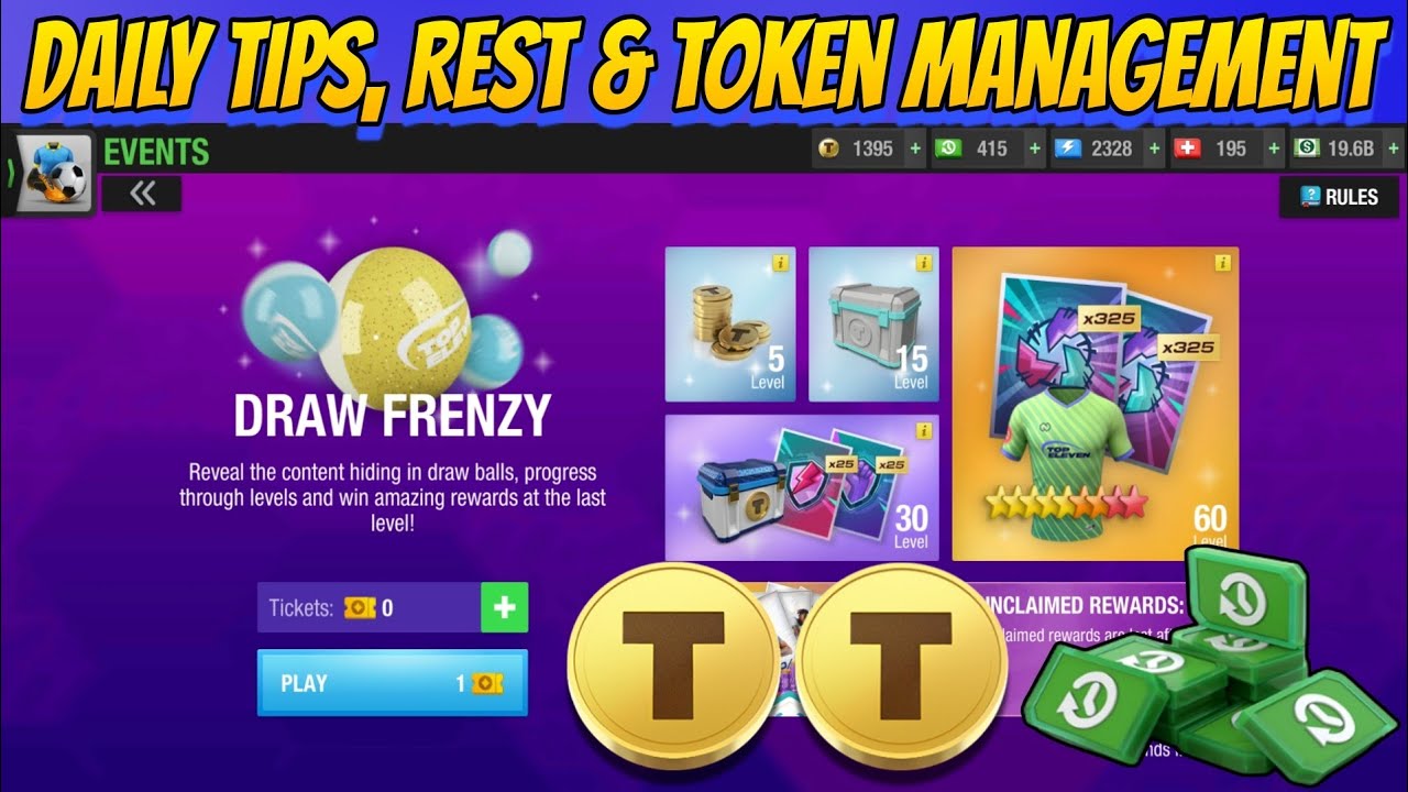 Top Eleven 2025 Daily Tips | Token & Rest pack Management | Penalty Clash | Draw Frenzy