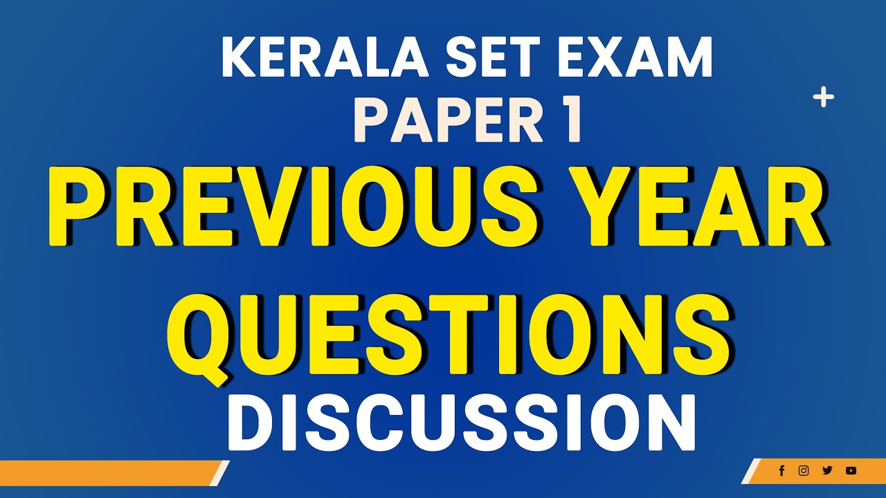 SET EXAM PAPER 1 Previous Year Questions  Discussion
