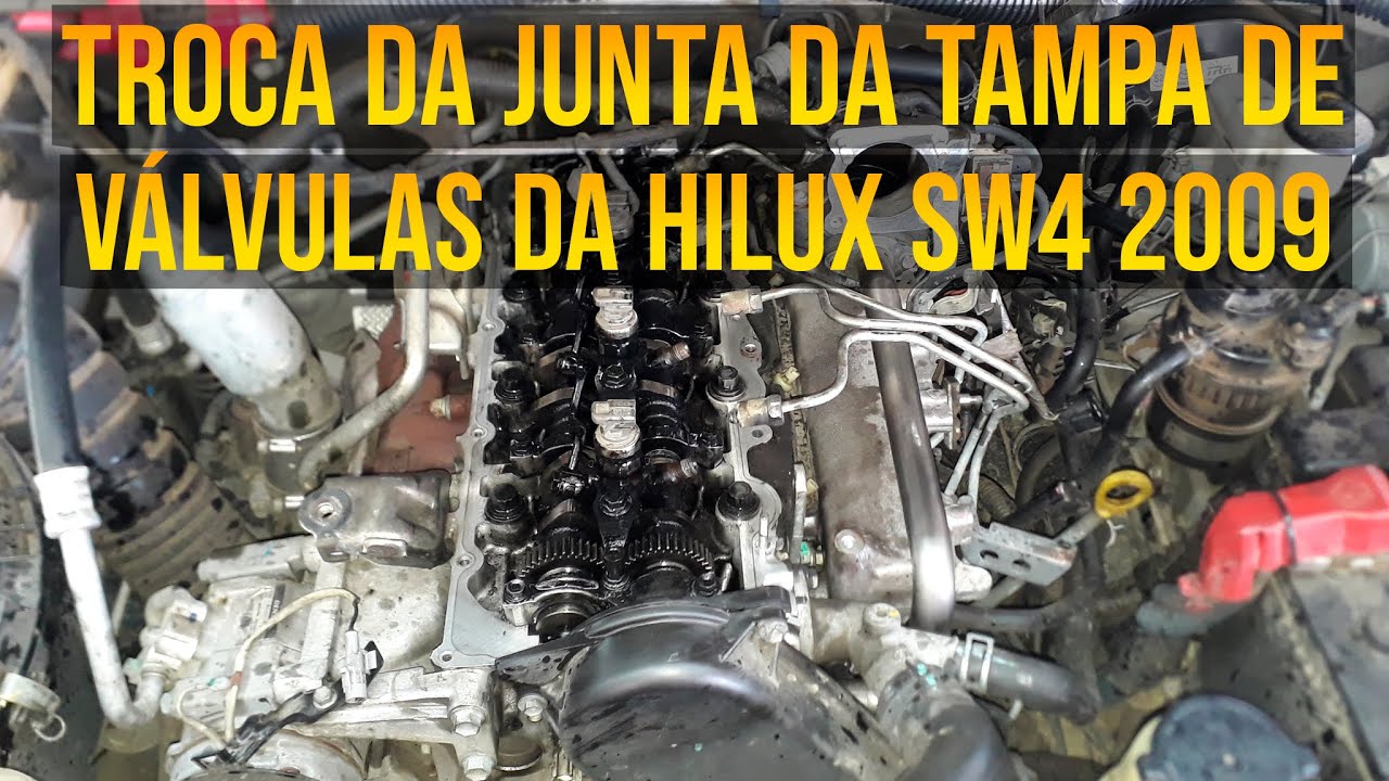 Troca da Junta da Tampa de Válvulas da Hilux SW4 2009