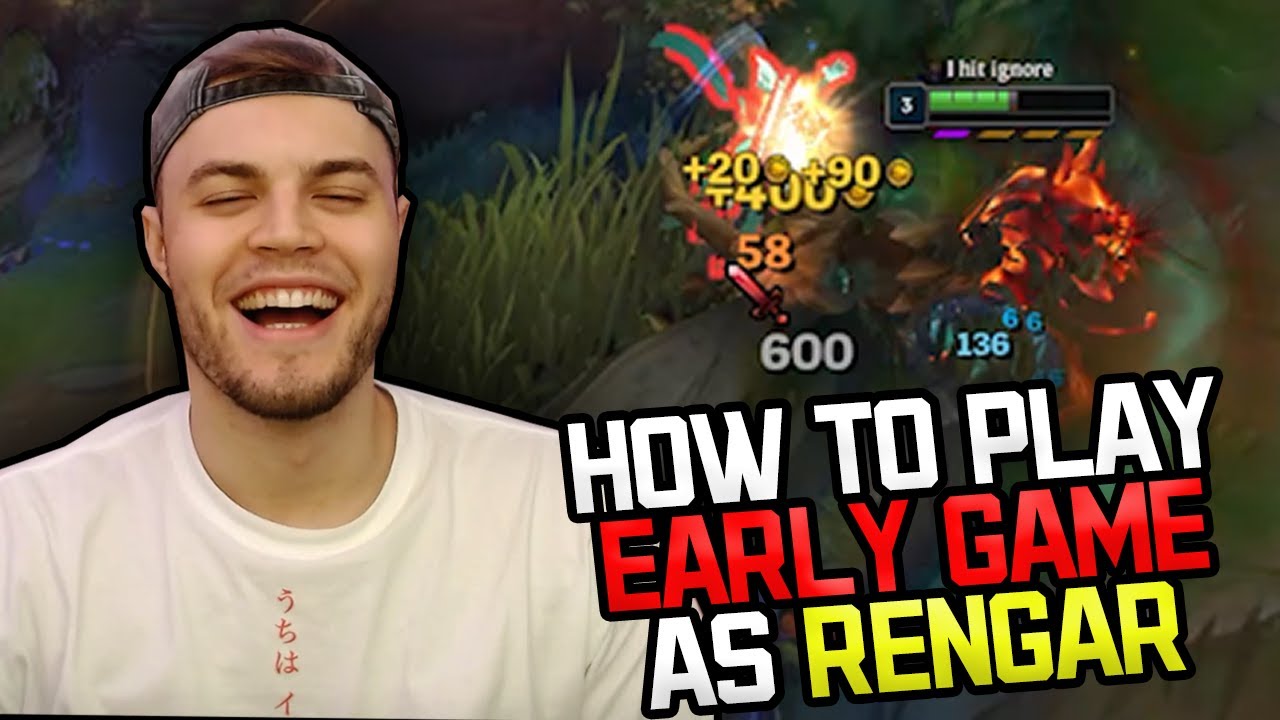 How to perfectly play early game as Rengar - Educational