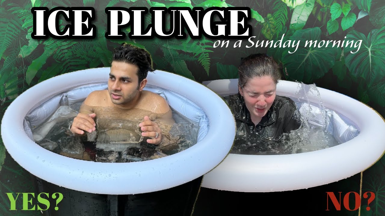 ICE PLUNGE IS AMAZING BUT NOT EASY🧊🥶 | Jiggar & Aastha