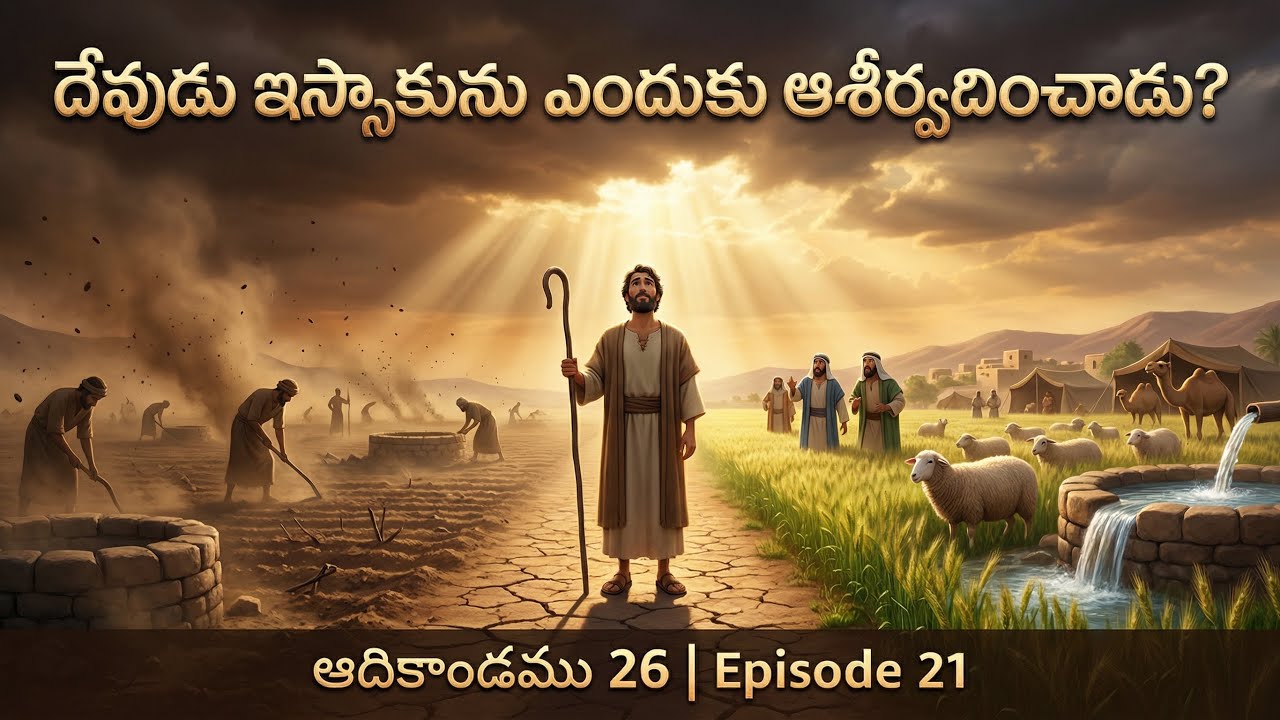 దేవుడు ఇస్సాకును ఎందుకు ఆశీర్వదించాడు? | ఆదికాండము 26 | Animated bible story | Episode 21 