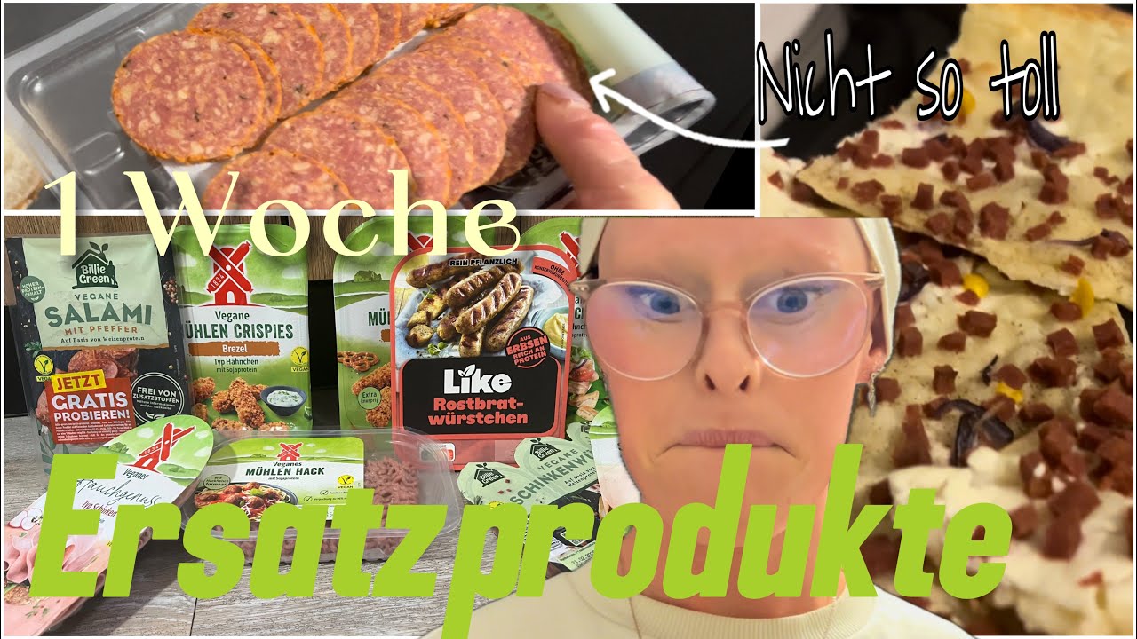 1 WOCHE Ersatzfleischprodukte verwenden (und im besten Fall essen lol) 