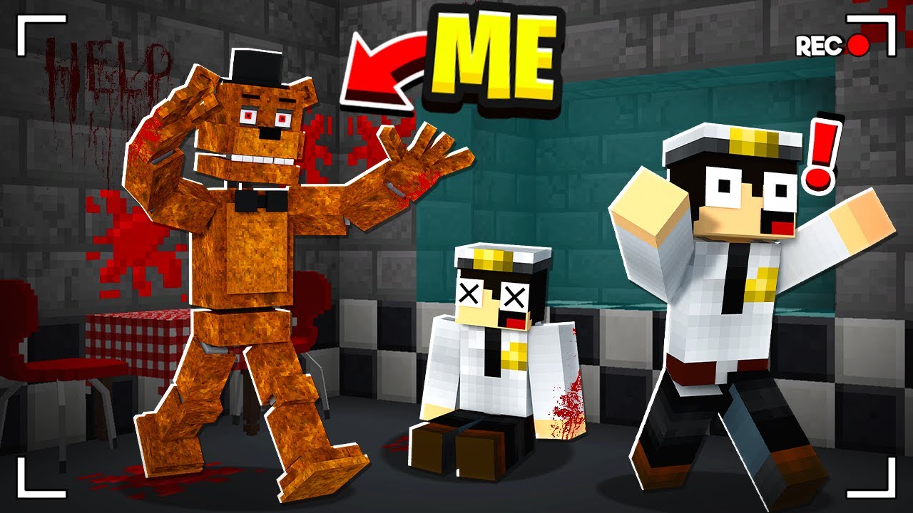 I Became a FNAF ANIMATRONIC in MINECRAFT! - Minecraft Trolling Video