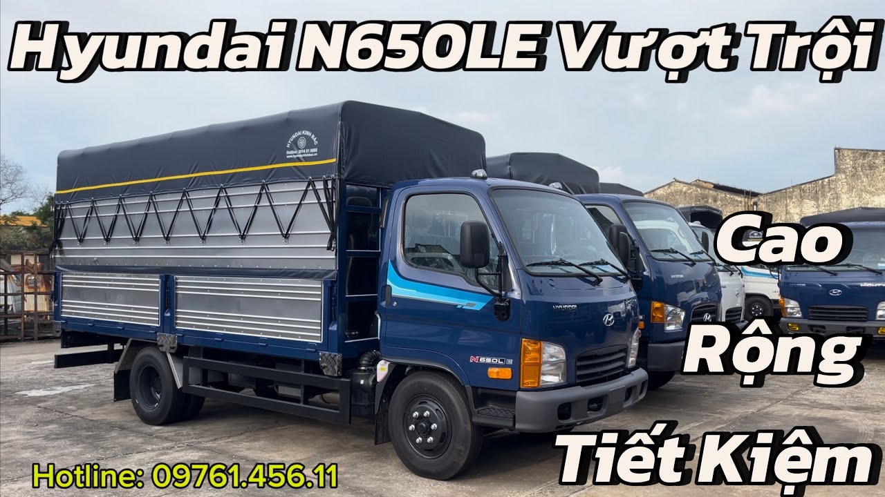 Xe Tải Hyundai N650LE Vượt Trội Phân Khúc 3,5 Tấn/ Hyundai N650LE Cao Rộng, Tiết Kiệm Hơn #n650le