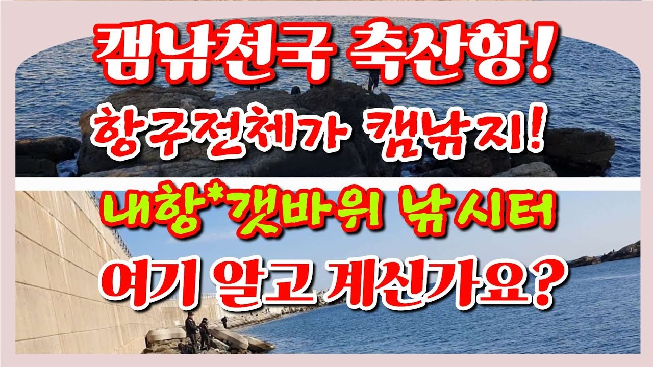 캠낚천국 축산항! 항구 전체가 캠낚공간! 석축*갯바위낚시터! 알고 계신가요? #동해안낚시 #겨울바다여행 #겨울바다낚시 #영덕군여행