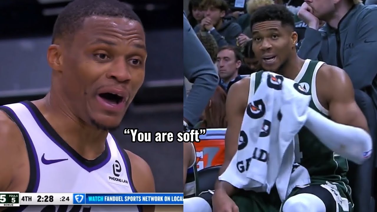 Russell Westbrook Played Like A BEAST In Intense Fight vs. Giannis 🔥