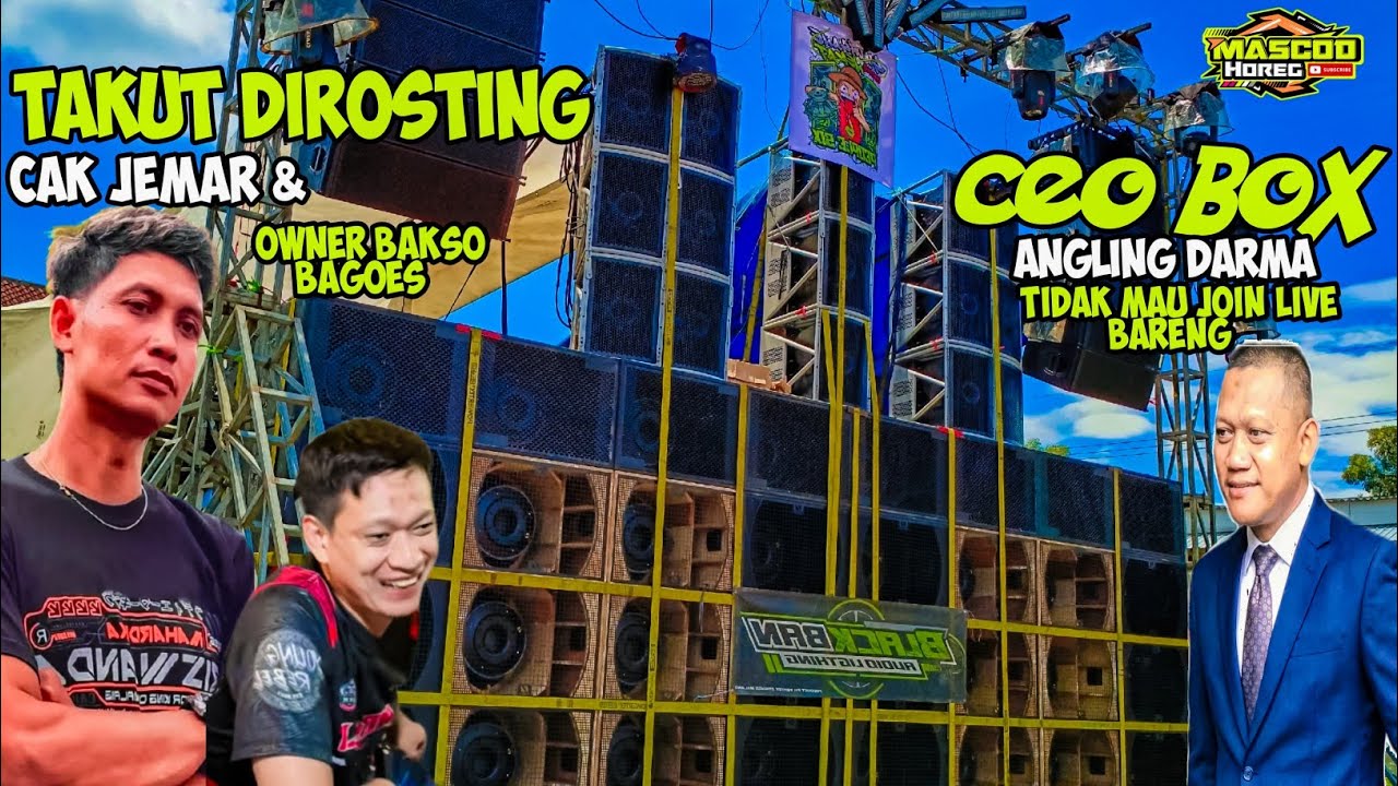 TAKUT DIROSTING MAS BLACK‼️GAK MAU JOIN LIVE BARENG CAK JEMAR DAN BAKSO BAGOES 😱😱 #horegg 
