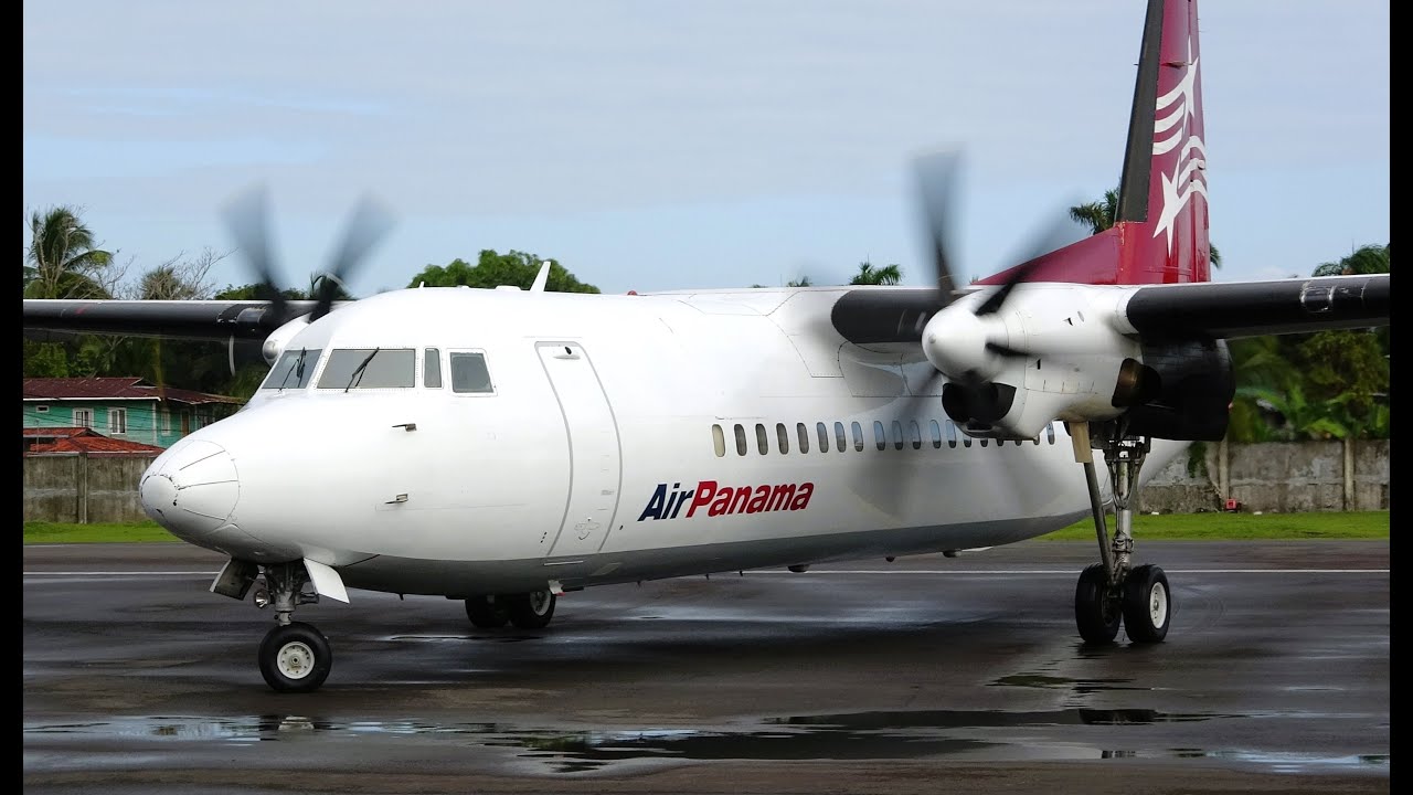 Airport Bocas Del Toro Panama |  Flight Air Panama Fokker 50 from BOC to PAC | Panama City 2022