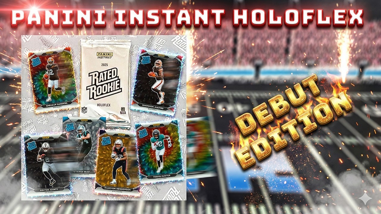 20 долларов за карту! Panini Instant NFL HOLOFLEX DEBUT Edition 2025 года!