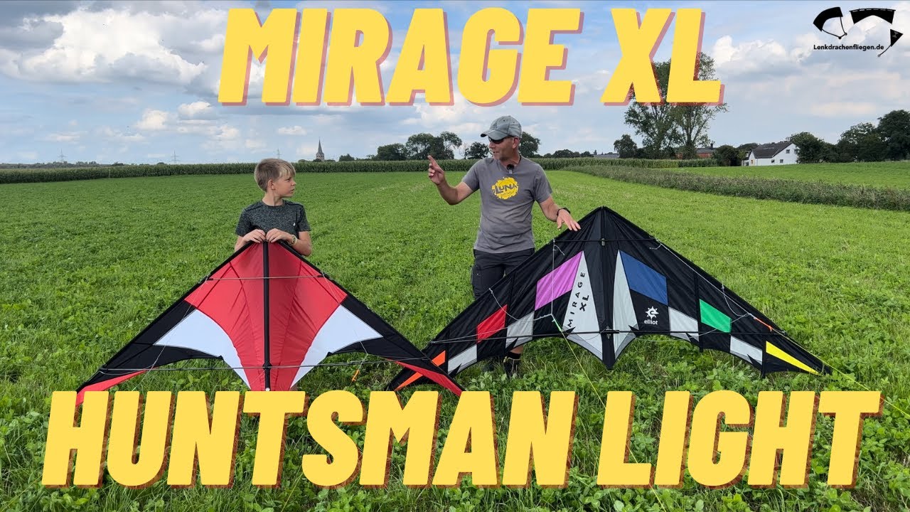 Spiderkites Huntsman und Elliot Mirage XL