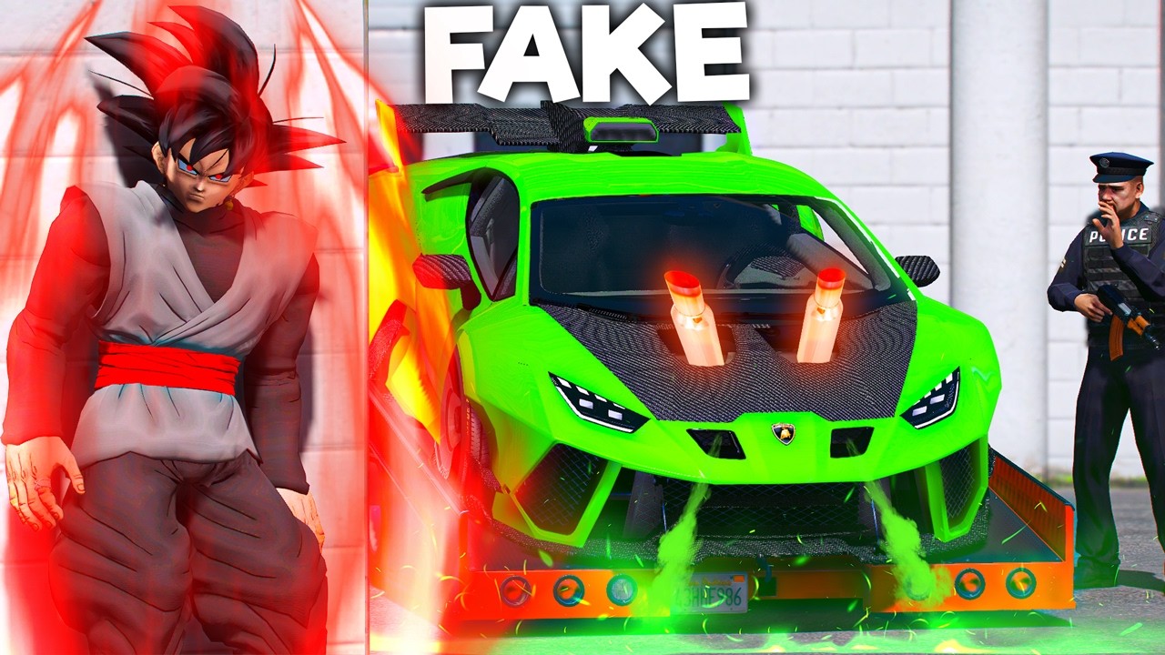 Stealing CONCEPT LAMBORGHINI as BLACK GOKU sa GTA 5!