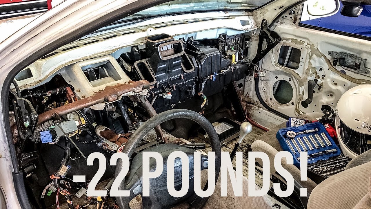 DASHBOARD REMOVAL and HEATER CORE DELETE | CIVIC EG