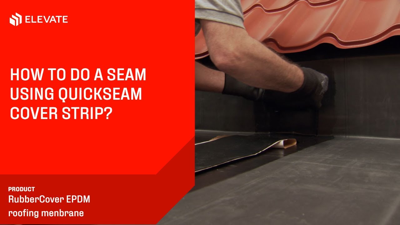 Seaming using QuickSeam cover strip | Elevate RubberCover EPDM