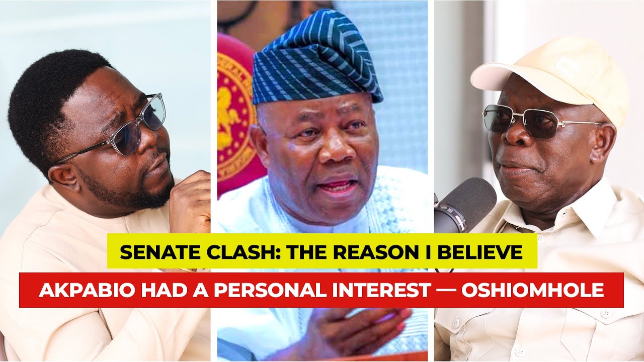 Senate Clash: The Reason I Believe Akpabio Had a Personal Interest &mdash; Oshiomhole