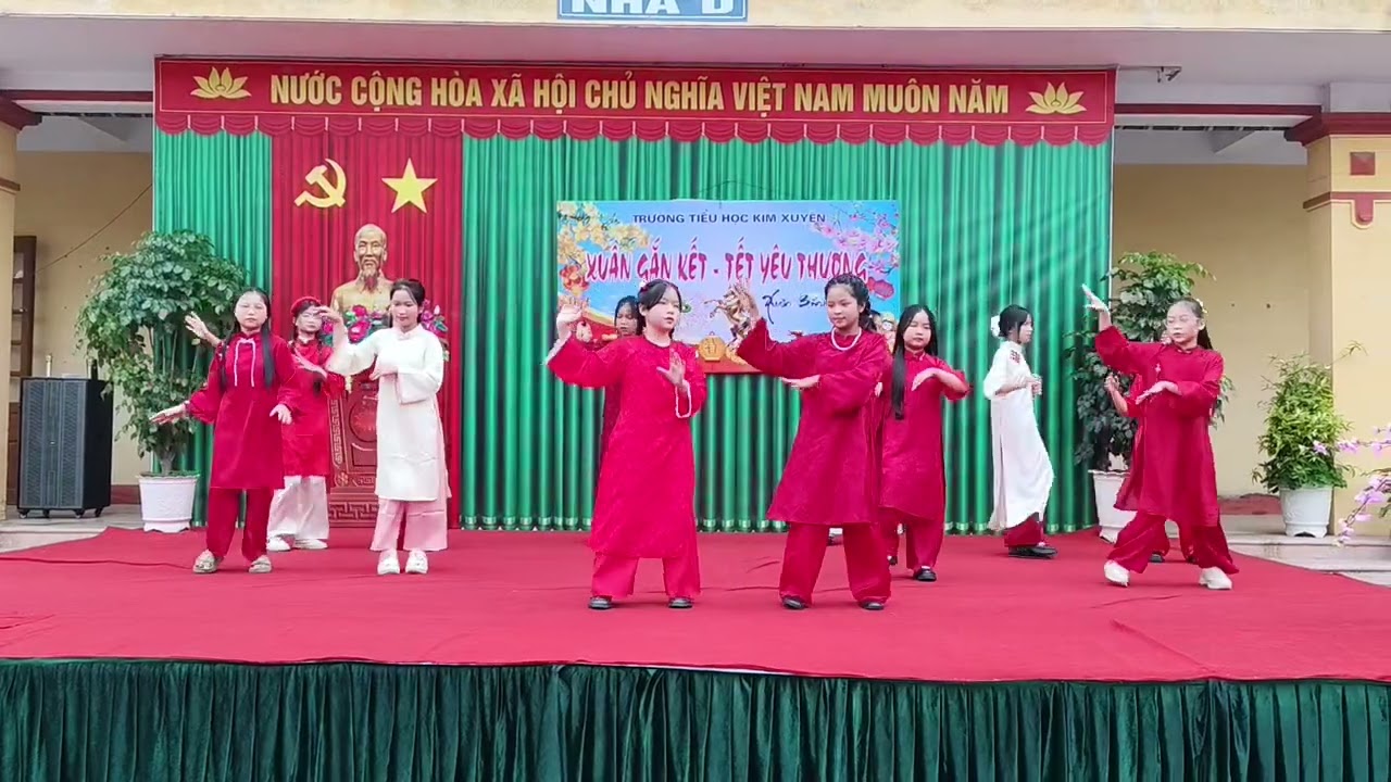 Văn nghệ chào xuân 2026 khối lớp 5 - Trường Tiểu học Kim Xuyên, khu 2