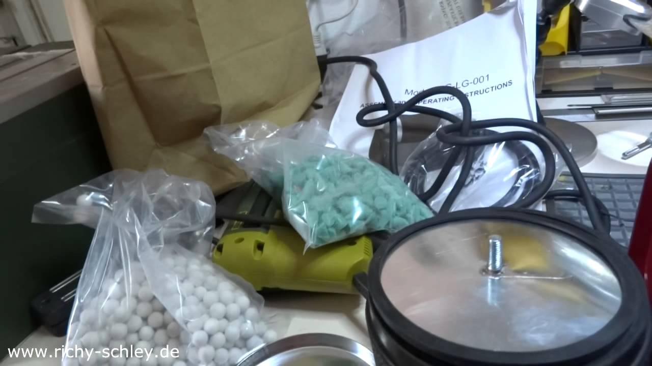 Preiswerte billige Steintrommel Poliertrommel für 80 € (nicht schlecht)