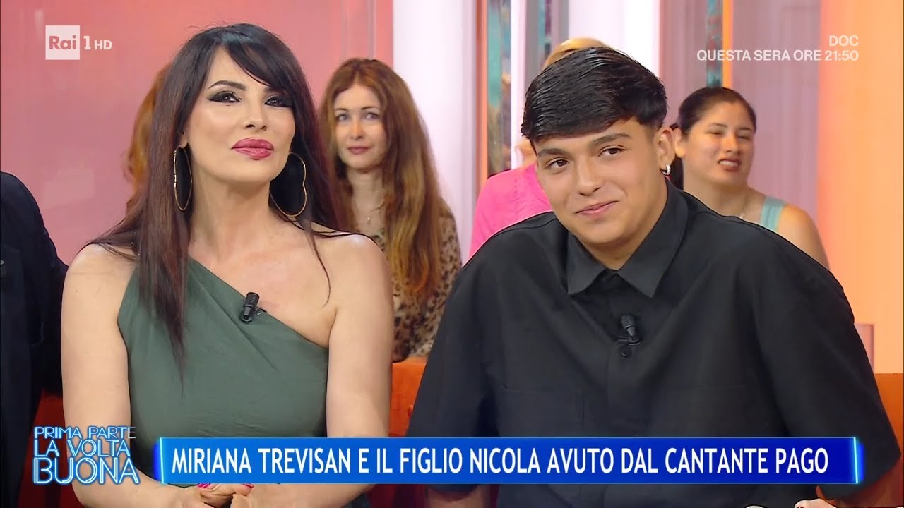 Miriana Trevisan e il figlio Nicola avuto dal cantante Pago - La Volta Buona 10/06/2025