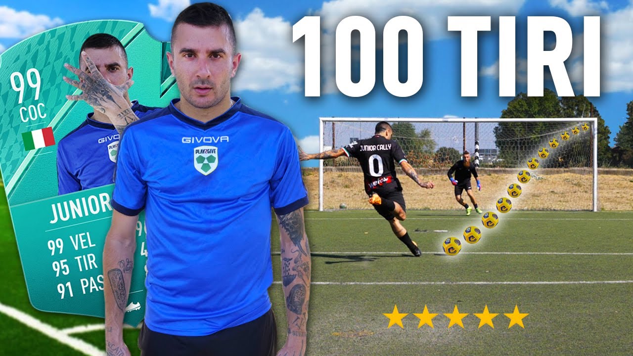 🎯⚽️ 100 TIRI CHALLENGE: JUNIOR CALLY | Quanti Goal Segnerà su 100 tiri?