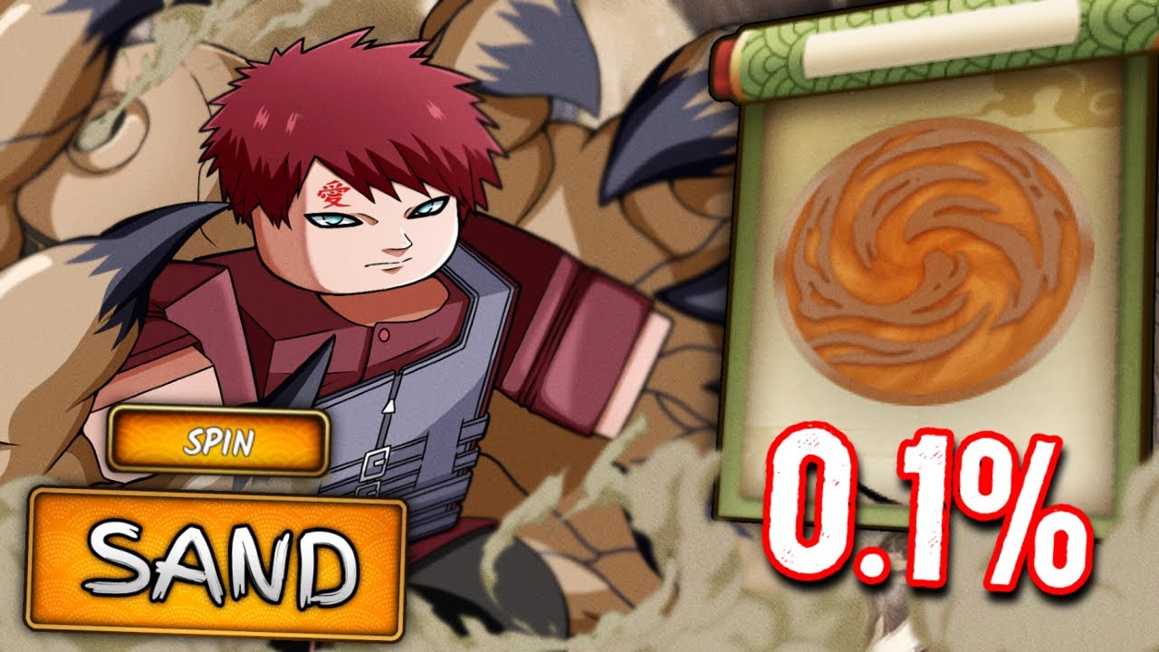 Путь от Нуба до 0,1% SAND GAARA в Ninja Time Roblox!