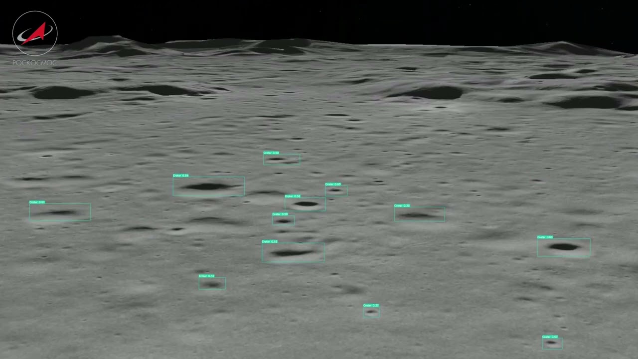 Luna25 crash landing video
