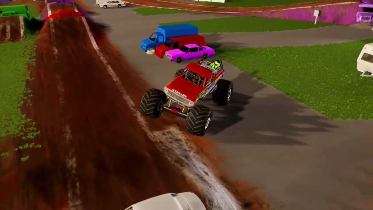 Beamng Monster Jam | AI Racing Testing