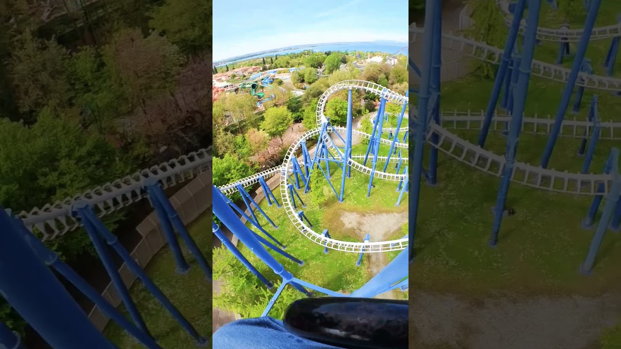 BLU TORNADO a GARDALAND POV la PRIMA VOLTA di MATTIA