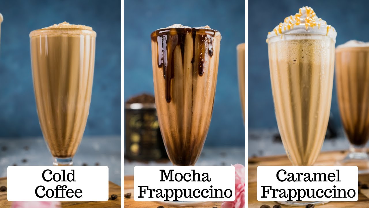 Cafe Style Cold Coffee | Starbucks Wali Cold Coffee | Mocha Caramel Frappuccino | Chef Kunal Kapur