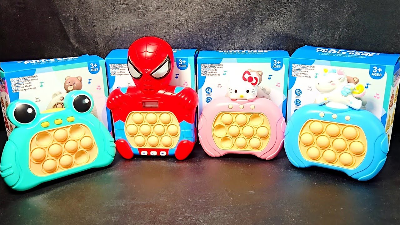 1 Minute Satisfying with Playing Push Game Pop It Eletrônico Fidget Toy ASMR No Talking