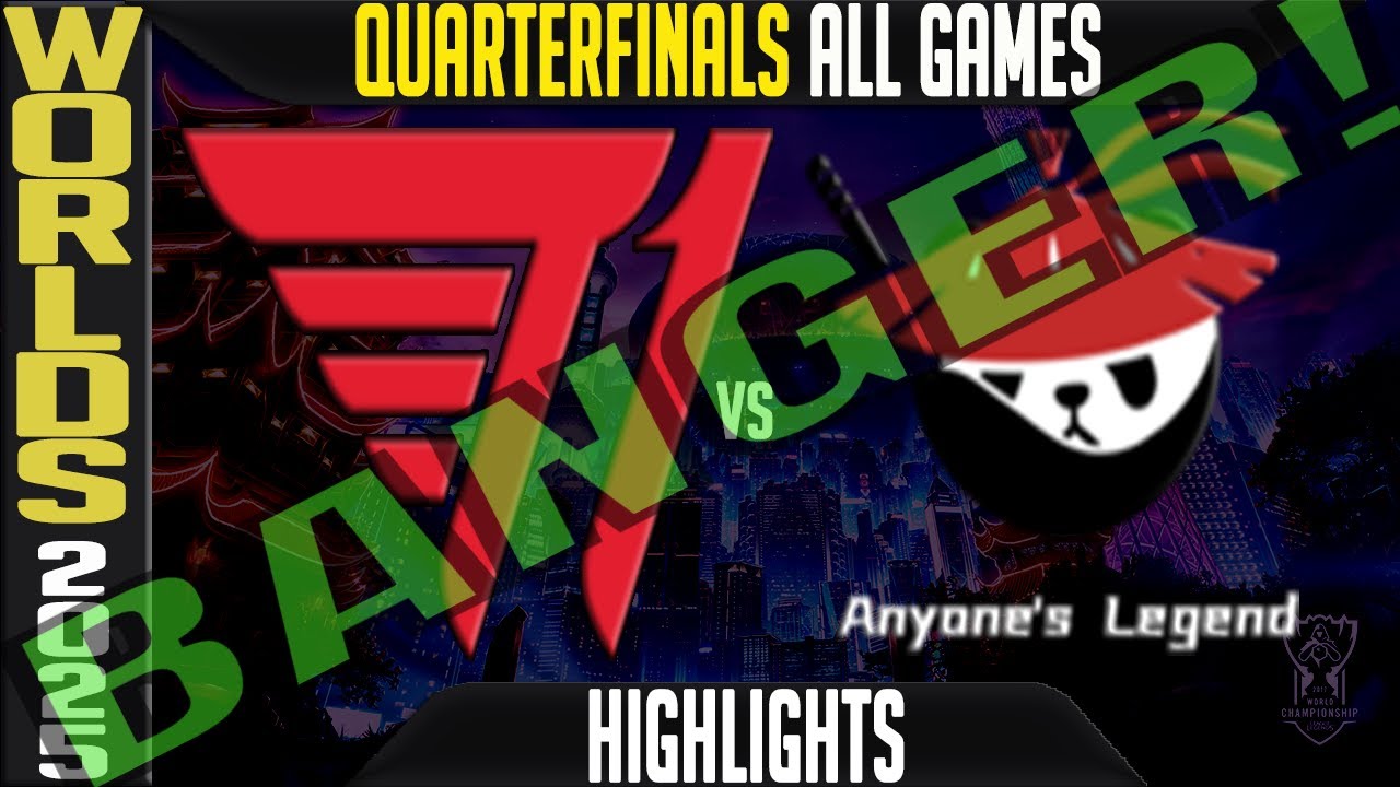 T1 vs AL Highlights ALL GAMES | Worlds 2025 Quarterfinals | T1 vs Anyones Legend
