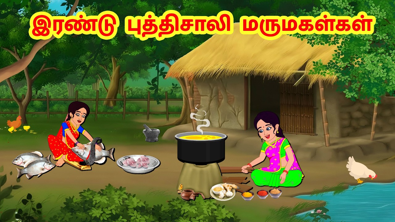 Stories In Tamil - இரண்டு புத்திசாலி மருமகள்கள் | Tamil Moral Stories | | Komali TV Tamil