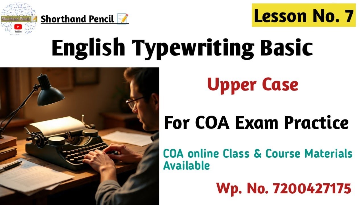 English Typewriting Fingering Class 7