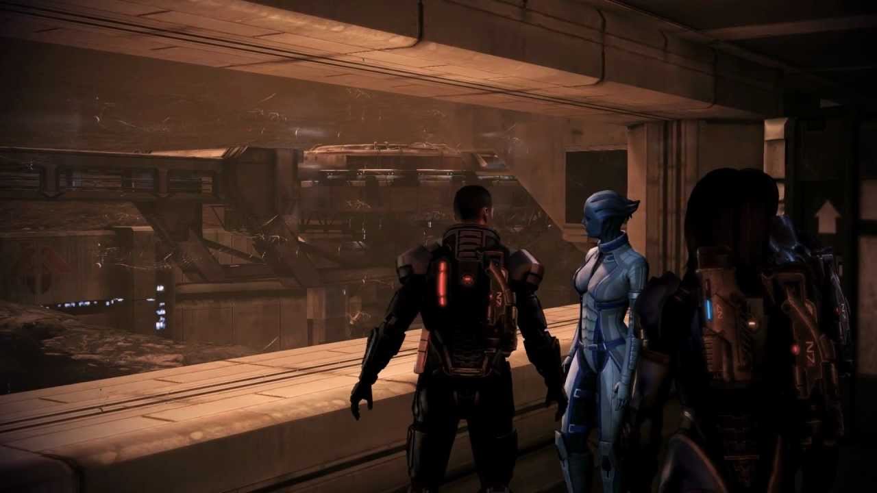 Mass Effect 3: Liara & M!Shep Romance #1: M!Shep reunited with Liara (w/o LotSB)