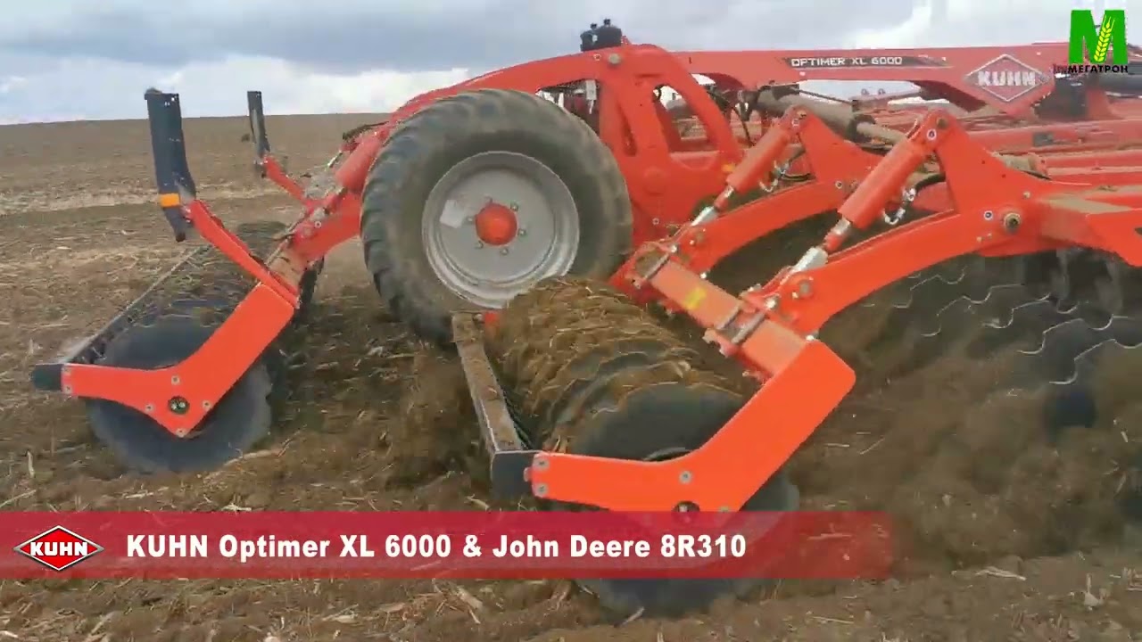 KUHN Optimer XL 6000 & John Deere 8R310