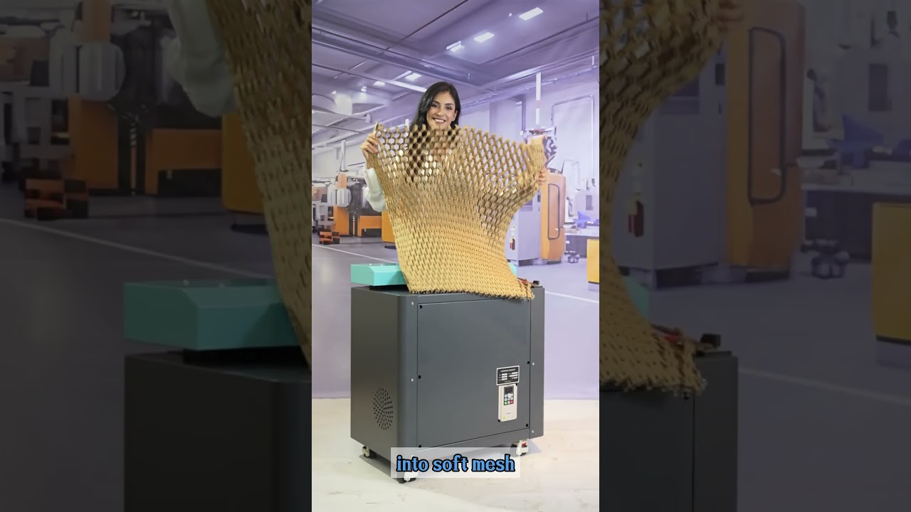 cardboard shredder machine P50 , no waste,good pack forwine,cups,ceramic.