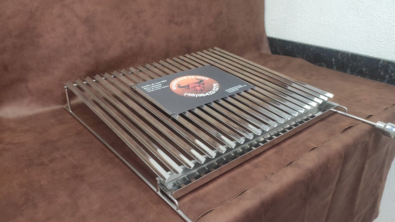 Grelha Argentina Chapa grossa inox 304