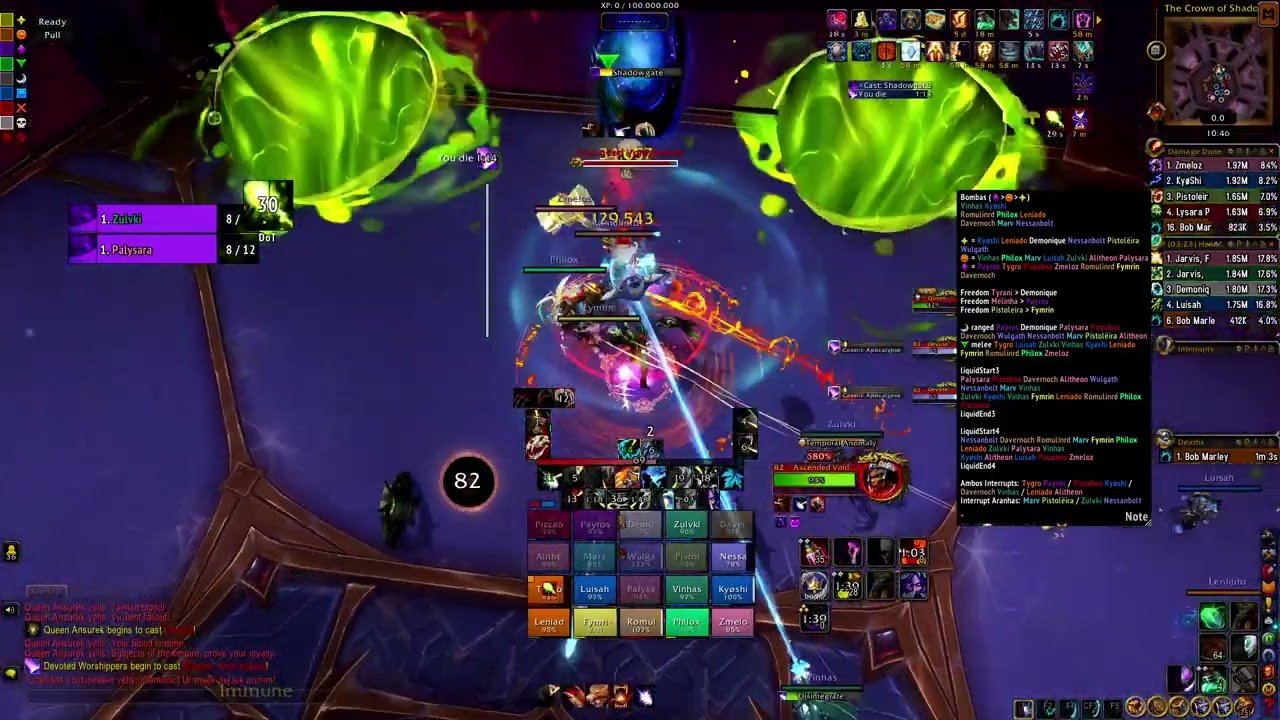 Gorilla Mode: Late Mythic Queen Ansurek - Guardian Druid PoV