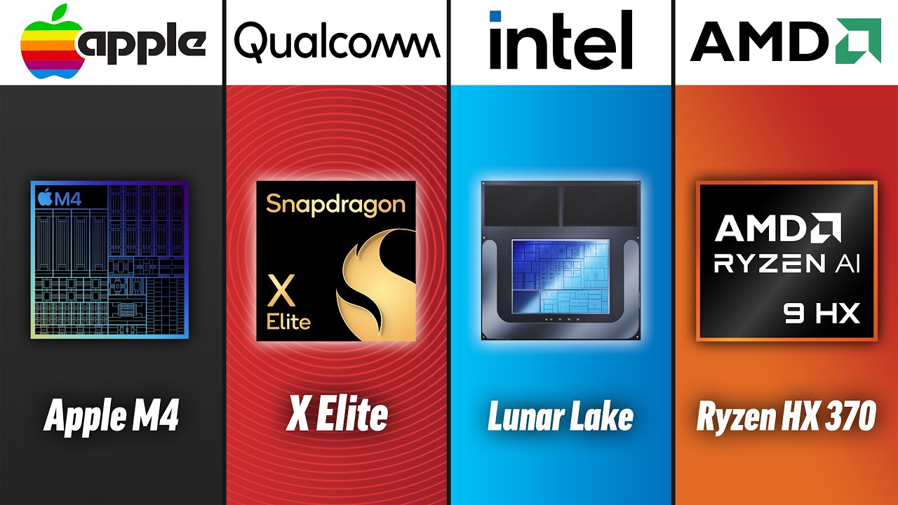Apple против Qualcomm против Intel против AMD — лучший чип для ноутбука 2024 года?!