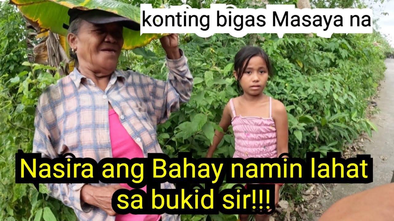 Bumaba sa bukid si nanay at apo nagbakasakali ng ayuda sa tabi ng kalsada ll Rene OC