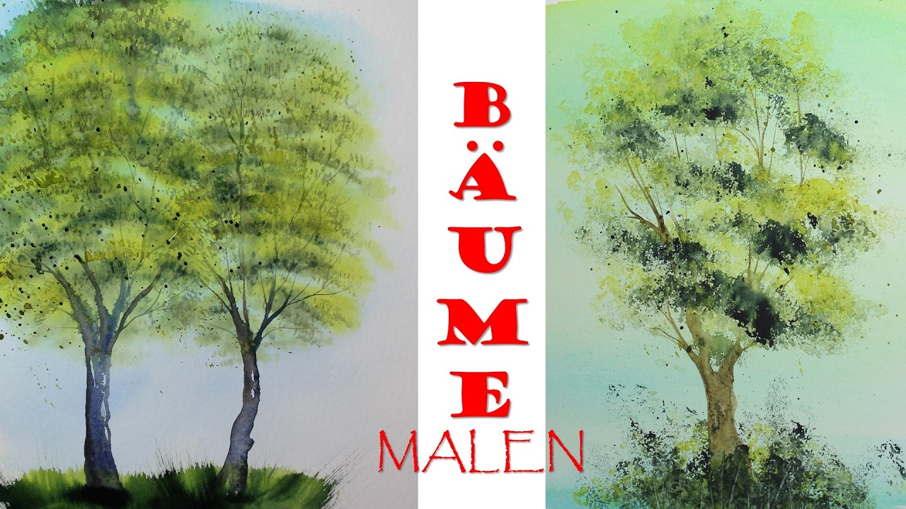 Ganz einfach BÄUME malen - schnell und leicht in Aquarell
