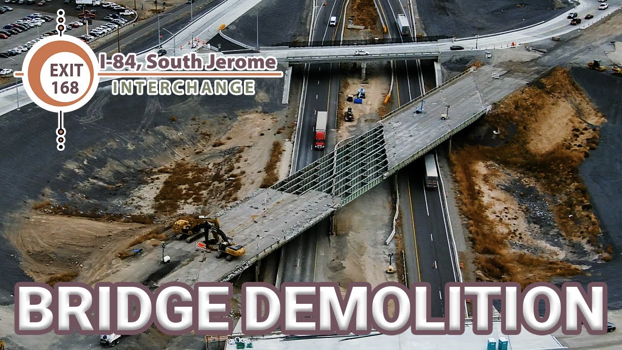 Bridge Demolition at the I-84 / South Jerome Interchange!