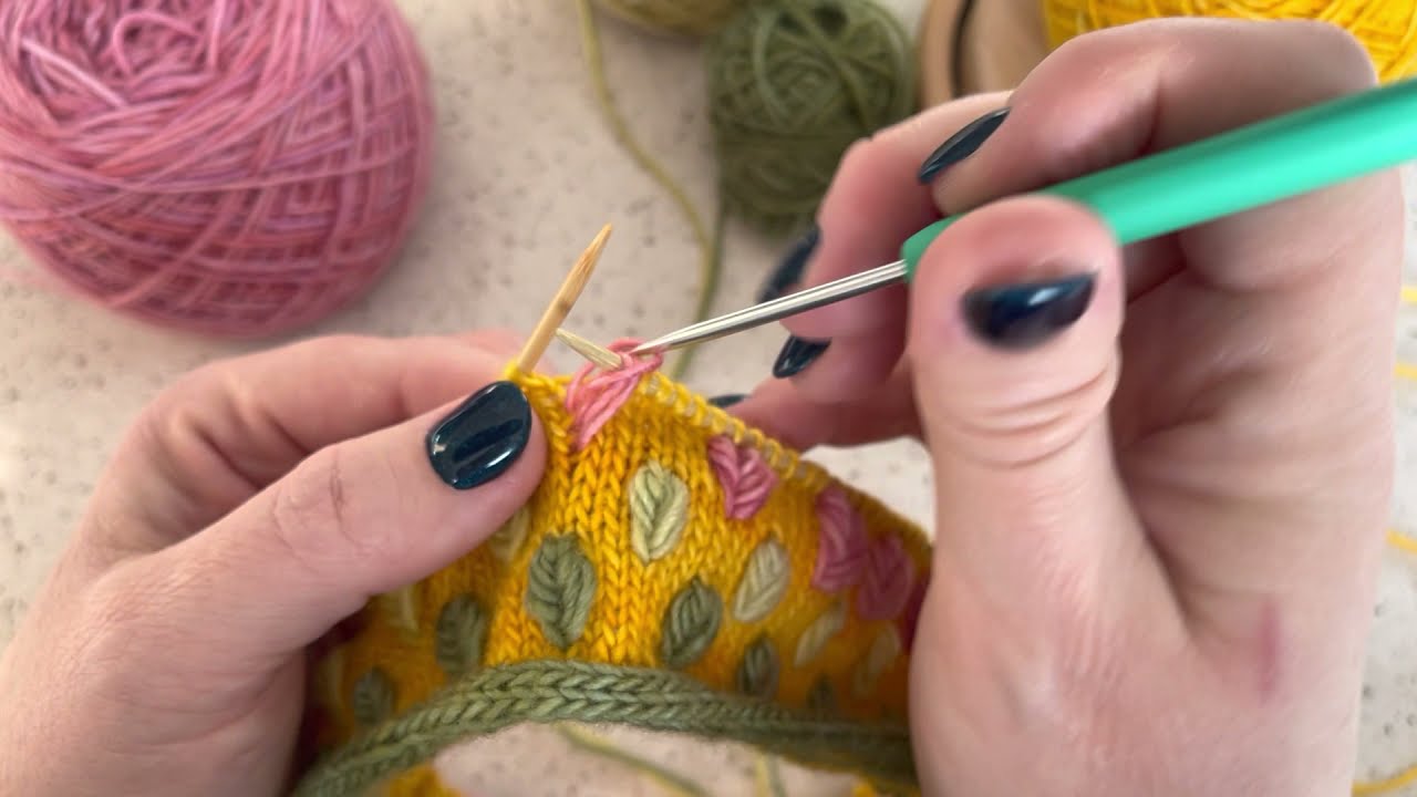How to knit leaves - tutorial