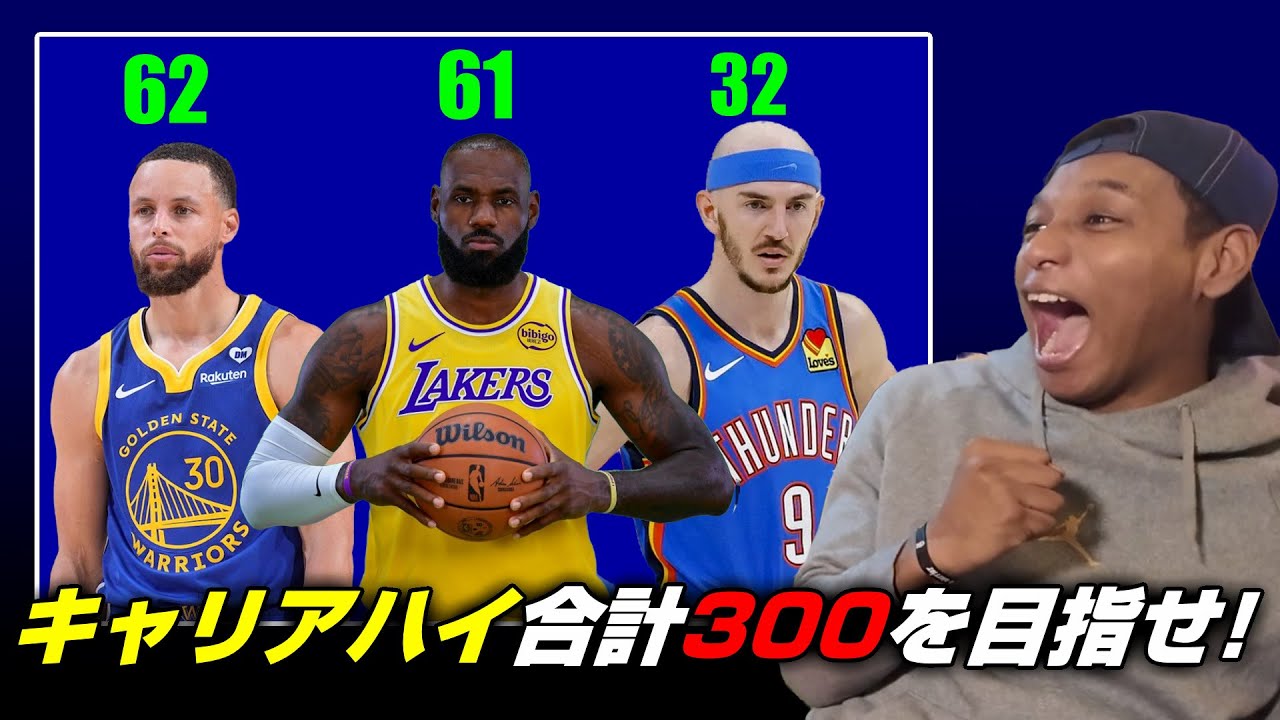 【神回】NBA選手の得点キャリアハイを足して300を目指せ！NBAブラックジャック！！