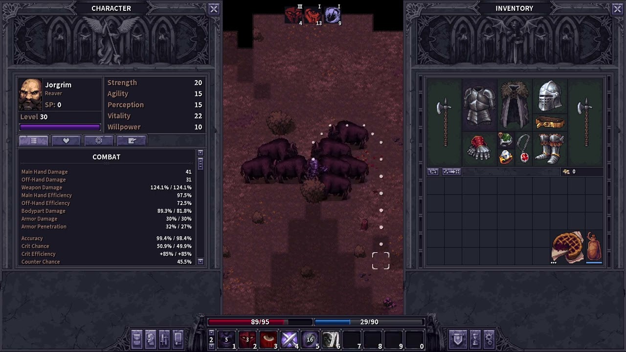 [Stoneshard] Overgeared Jorgrim vs 8 Bison