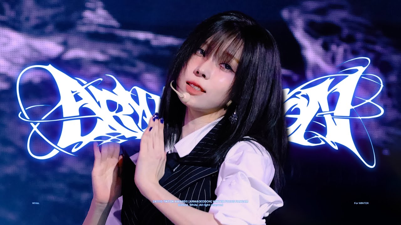 [4K] 241115 TICTOK AWARDS - 'Armageddon' 에스파 윈터 직캠 aespa WINTER FOCUS fancam