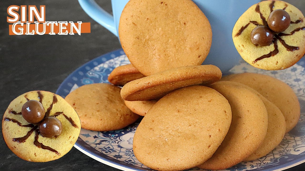 Galletas SIN GLUTEN , ECON&Oacute;MICAS   (te ense&ntilde;o como transformarlas en Galletas de Halloween)